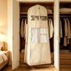 72" Wedding Dress Garment Bag, Beige
