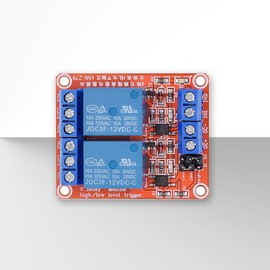 [2-Pack] DC 12V Relay Module 2-Channel Relay Switch with Optocoupler Isolation High/Low Level Trigger