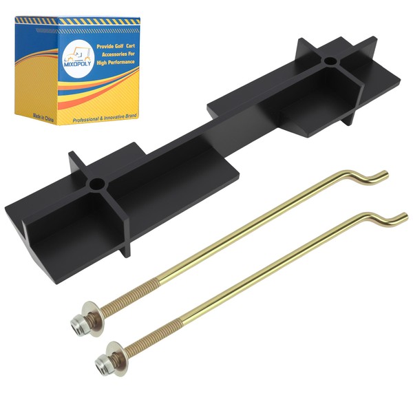 Mixopoly Golf Cart Battery Hold Down Plate with Rods Kit