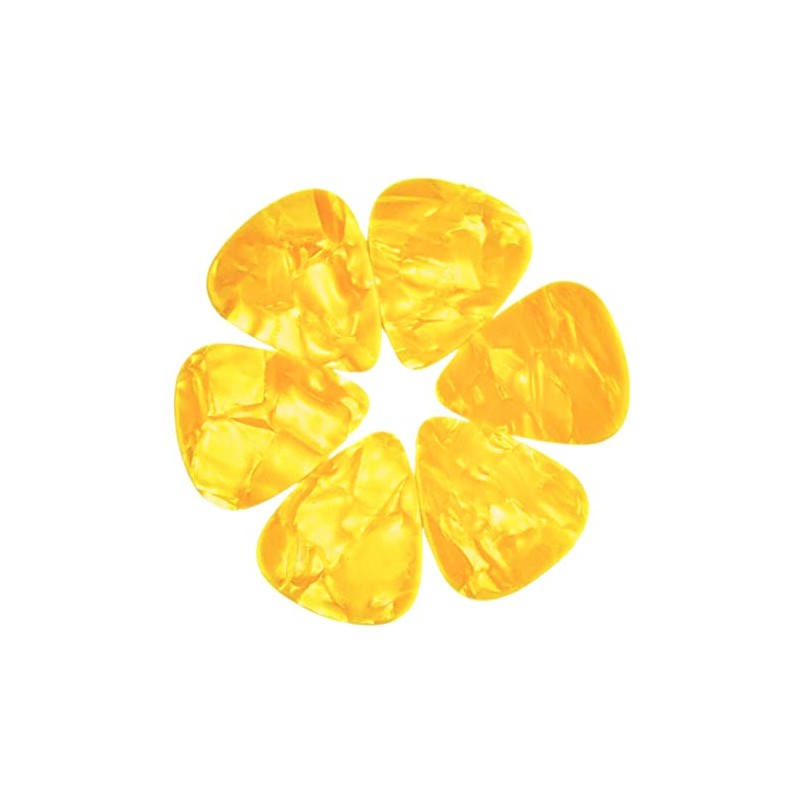 Celluloid Yellow Pearl Guitar Or Bass Pick - 0.46 mm