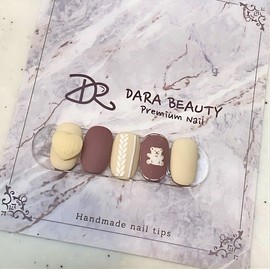 Dara Beauty January Art of the MonthBear Knit Nail❣ / 다라뷰티 1월 이달의아트곰돌이 니트네일❣