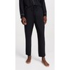 Eberjey Men's William Modal Long PJs, Black/Ivory, M