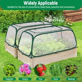 Raised Garden Bed Cover - Large Raised Bed Greenhouse Covers Freeze Protection & Sunblock, Seedlings Plants Growth Cover Against Pests & Animals, Row Covers for Garden in Winter Spring-45"x22"x16"