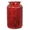 Angraves Splatter Red Ribbed Flower Vase Jar Home Decoration Decor