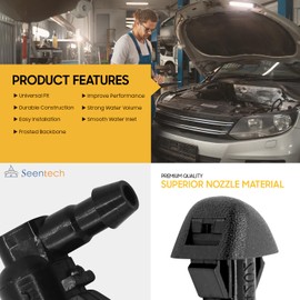 Seentech Windshield Washer Nozzle Wiper Spray Hose Kit Compatible with Ford F250 F350 F450 F550 Super Duty 2011-2016 Replace OEM BC3Z-17603-A BC3Z-17K605-B