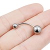 Ftovosyo Extra Long Titanium Belly Button Rings 16G Navel Rings
