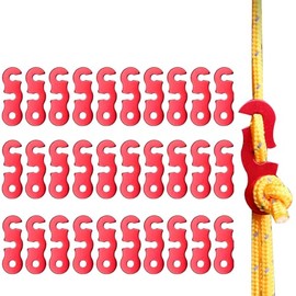 30 Pack Aluminum Alloy Guyline Tensioners for Outdoor Camping