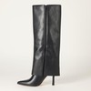 The Drop Women's Jolene Fold Over Tall Boot Black, 8.5