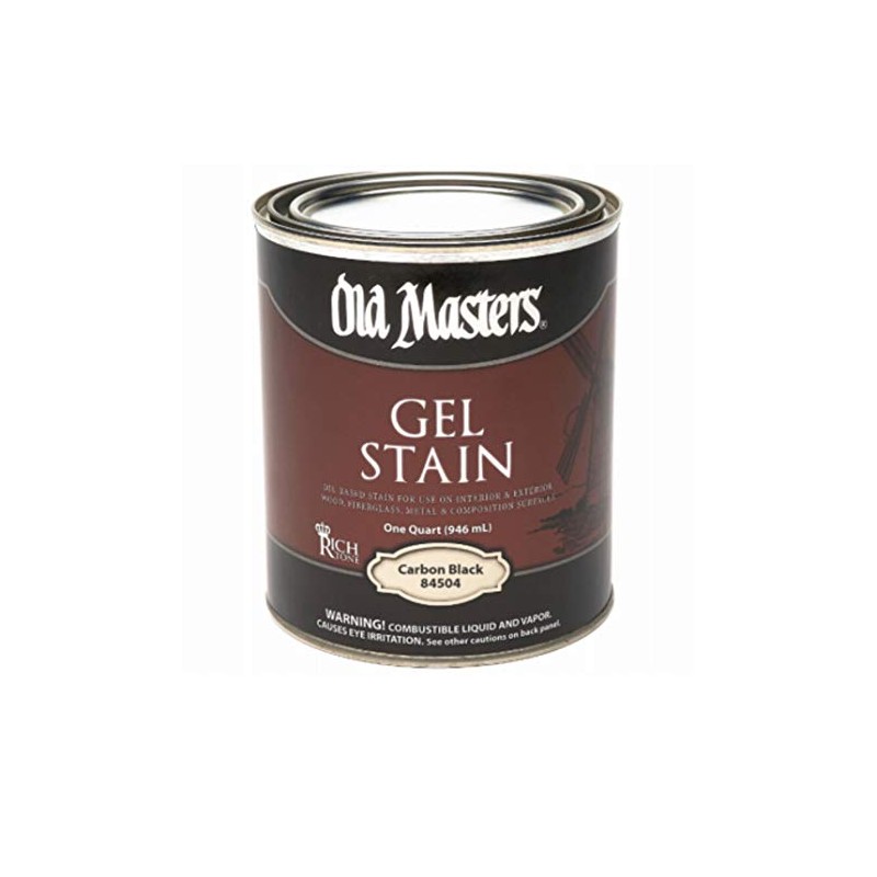 qt Old Masters 84504 Carbon Black Gel Stain Oil-Based Stain