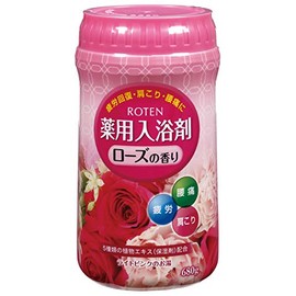 FusoChemical F-0003 Medicinal Bath Agent, Rose Scent, 23.9 oz (680 g), Approx. Width 3.3 inches (8.5 cm), Depth 3.3 inches (8.5 cm), Height 6.3 inches (16 cm)