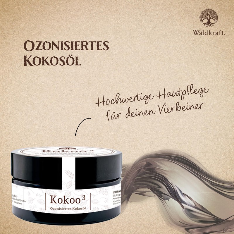 Waldkraft Kokoo³ Ozonised Coconut Oil with Active Oxygen, Skin Care
