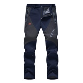 YSENTO Men's Winter Warm Waterproof Windproof Quick Dry Insulated Outdoor Snow Ski Pants Navy Size 32