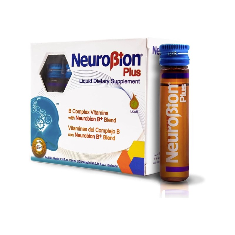 Neurobion Plus Liquid Dietary Supplement B Complex (10 Drinkable Vials)