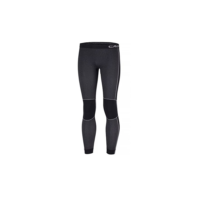 CMP - Pantaloni Lunghi Senza Cuciture per Bambini, Nero, 10/12