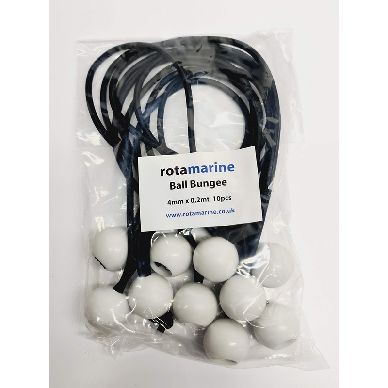 ROTA MARINE 10PCS Ball Bungee Elastic Bungee Straps Tent Tie