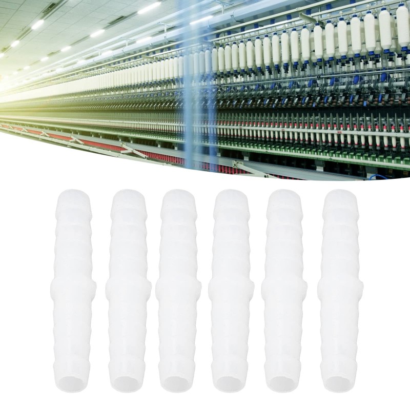 Plastic Hose Connector Barbed Fitting Equal Diameter PE Scratch Resistant