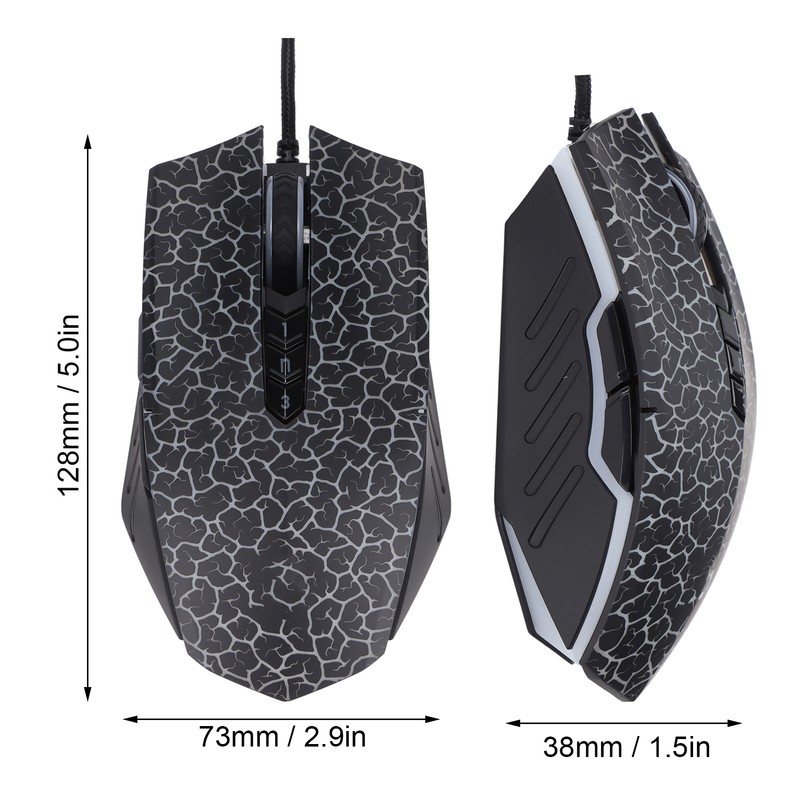 Gaming Wired Mouse High Accuracy Optical 4000DPI Comfortable Grip Stylish