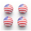 4x Valve Caps Ball USA Flag USA America America Valve