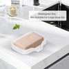 Silicone Soap Dish,4 Pcs Thickened Great High-Purity Silicone Soap Holder,Self
