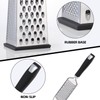 2 Pack, Cheese Box Grater & Handheld Cheese Grater Set,
