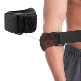 Tennis Elbow Braces for Tendonitis Arm Strap for Pain Relief with Compression Pad, Neoprene Wraps Tennis Elbow Support Band for Men and Women