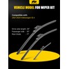 MIKKUPPA 28"+18"+11" Windshield Wipers Blades Replacement for 2021-2024 Volkswagen ID.4,