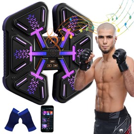 Kocusu Music Boxing Machine 9 Modes, Music Box Machine Adjustable Height, Music Punch with Bluetooth, Musical Boxing Machine with Boxing Gloves, Boxing Machine for Indoor Use, Home Exercises,