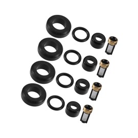 INFINAUTO Fuel Injector Seal O Ring - Car O-Ring Rebuild Repair Kit - for Toyota 1.8L L4 2000-2005 NBR Rubber Black - 4 Sets Stylish Design