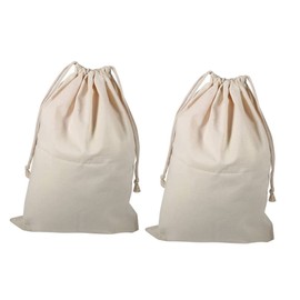 Gadpiparty Protected Wash Bags 2pcs Cotton Laundry Bags Mesh Pockets Double Laundry Hamper for Sorting Organizing