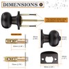 Probrico Oil Rubbed Bronze Door Knobs, Interior Door Knobs with