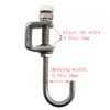 6Pcs I Beam Clamps with Hooks; C Clamp Hook Stainless