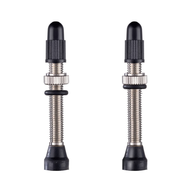 HZJD 2PCS Tubeless Valves, Brass Tubeless Valve Stem(40 mm), 1PSC