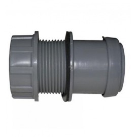 FLOPLAST 40mm Grey Pushfit Waste Tank Connector