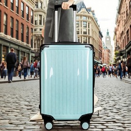 28 inch Suitcase Cover for Luggage Protector Clear PVC Waterproof Baggage Protective Cover for Tsa Approved Travel Sleeve Case