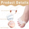 Toe Separator, 4-Piece Set Toe Spacer, Reusable Gel Hammer Toe