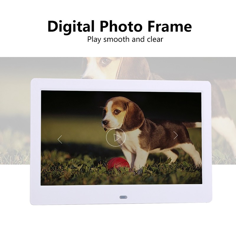 10" HD Screen Digital Photo Frame Alarm Clock MP3/4 Movie