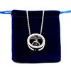 Yongxu Christian Triangle Mountain Mustard Seeds Circle Ring Adjustable Necklace