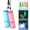 RVSWIHFA 8 Pieces Glow in Dark Flashlights 9 LED Rubber