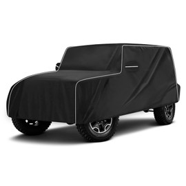 MAIKER Cab Cover Waterproof All Weather Compatible with Jeep Wrangler 600D Oxford Cover Full Cover Protect from Sunshine, UV, Snow, Rain, Wind, Scratch Resistant Black