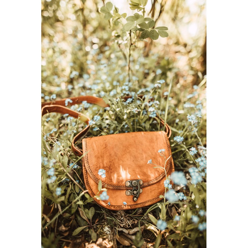Gusti Handbag Leather – Pink Shoulder Bag Women's Vintage Brown