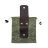 Foraging Bag,Mushroom Foraging Bag Waxed Canvas Tinder Waterproof Small Leather