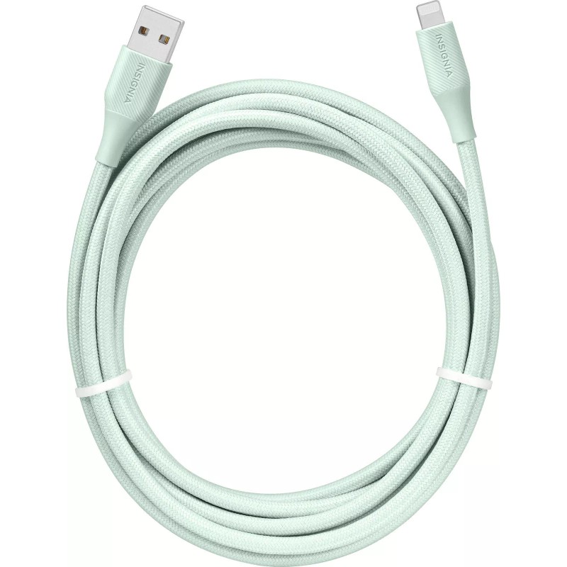 Insignia - 10' Lightning to USB Charge-and-Syn