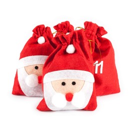 pajoma XXL Adventskalender zum Befüllen Nikolaus 24 Beutel Stoffbeutel Geschenktüten Weihnachten, Weihnachtskalender