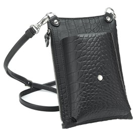Ricky's Smartphone Pouch, Sacoche, Smartphone Shoulder, Smartphone Pochette, Back, 2-Way Compact, Vertical Type, Smartphone Wallet, Portable, Multifunctional, Men's, Women's, Card Pocket, Made in