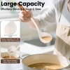 Silicone Soup Ladle with Spaghetti Spoon, Large Ladle Spoons Set,
