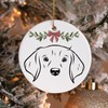 Minimal Dog Christmas Ornament:_#23 Brittany Spaniel