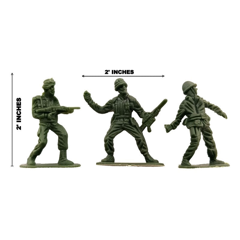 Dondor Enterprises Plastic Classic Assorted Toy Soldiers, 144 Toy Soldier