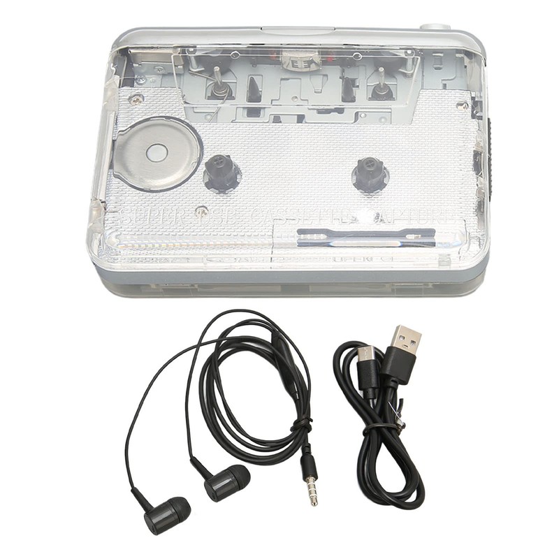Portable Cassette Player, Cassette Player Pairing Settings Clear Stereo Sound