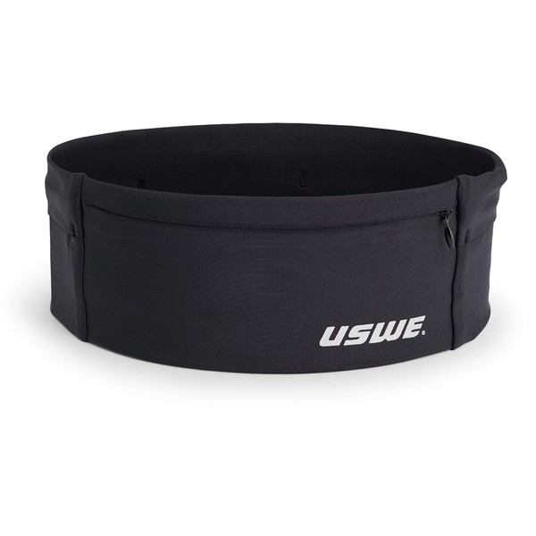 USWE HOFTER Unisex Running Hip Belt w/Water Resistant Phone Pocket, Skin Tight, Bounce Free, Waist Pack for Running, Walking, Cycling & Active Lifestyles (M: 38-40 in.)