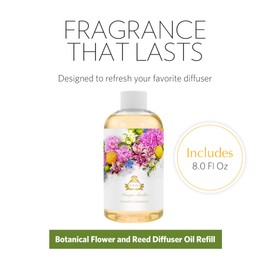 Agraria Monique Lhuillier Tomato Oakmoss Reed Diffuser Refill, 8 Oz, Fresh Alluring Botanical Earthy Scented Oil Diffuser Refill